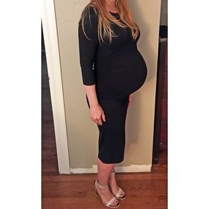 Isabella Oliver Ruched T Shirt Maternity Dress